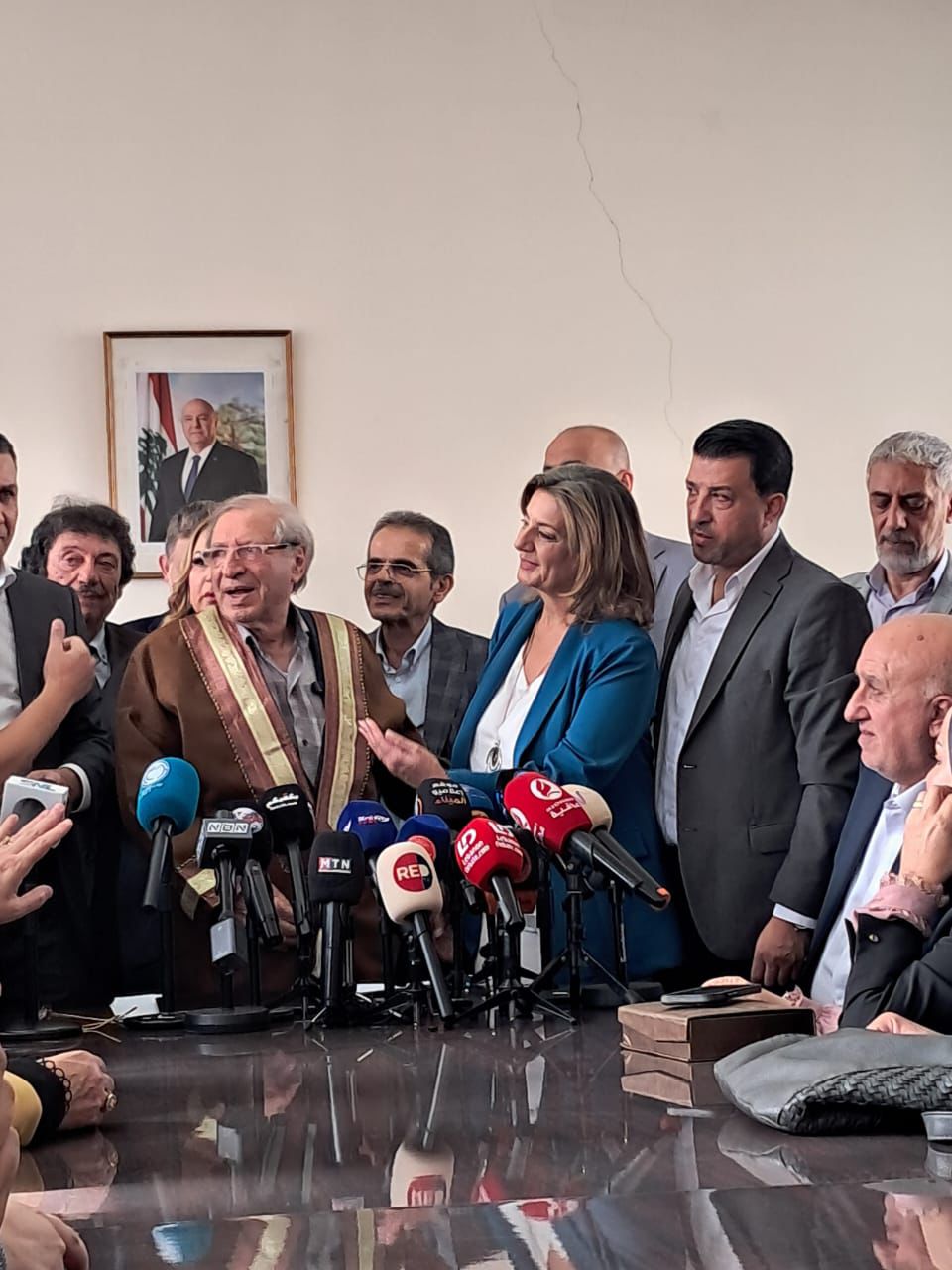 إعلاميو المواقع الالكترونية يكرمون رئيس المجلس الوطني للاعلام عبد الهادي محفوظ